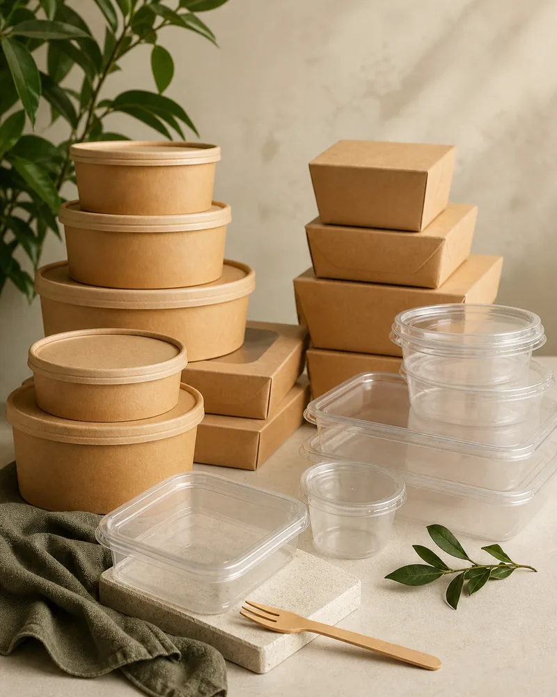 Plastic and Paper Food Packaging